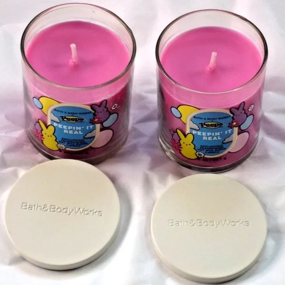 BBW X PEEPS SINGLE WICK CANDLES NWT - Picture 4 of 4